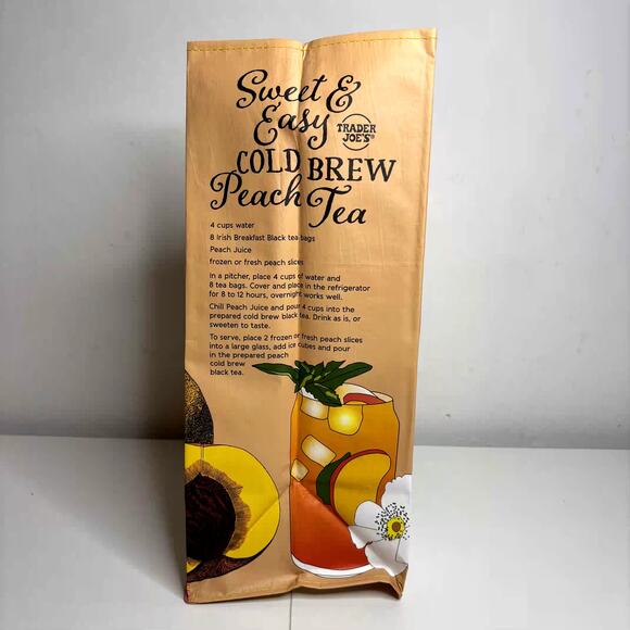 LOT 4x Trader Joe’s Georgia Peach State GA Stone Fruit Flower Tote Bag Reusable! - Picture 8 of 13